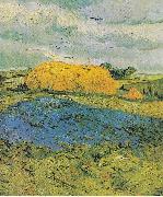 Vincent Van Gogh Barn on a rainy day France oil painting artist
